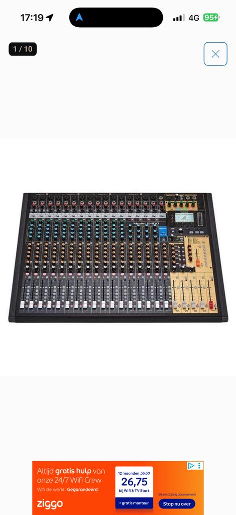 Tascam model 2400, Ophalen, Nieuw, Microfooningang