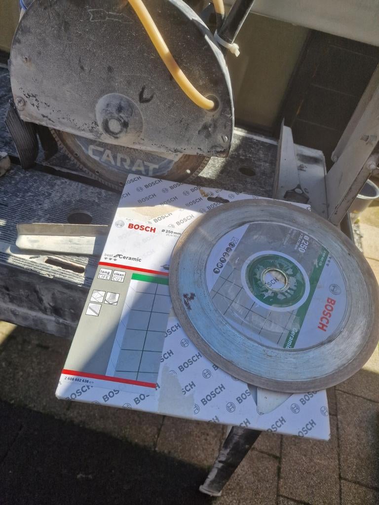 Tegels zaag tafel, Doe-het-zelf en Verbouw, Gereedschap | Zaagmachines, Ophalen, Gebruikt, Cirkelzaag, 30 tot 70 mm