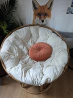 Ronde rieten Papasan stoel! Koopje - 110 cm, Ophalen, Gebruikt