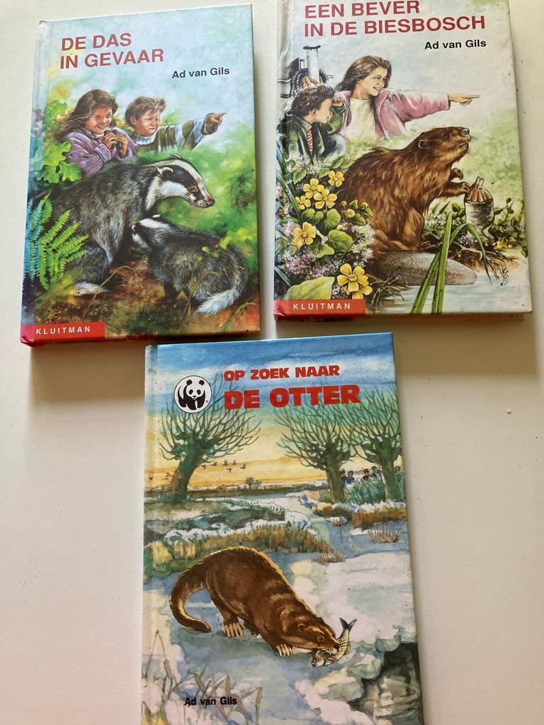 Ad van Gils boeken: De Das, Bever, Otter (3-delige set), Ophalen, Gelezen, Fictie algemeen