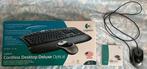 Logitech Draadloos Toetsenbord + Muis & Bedrade Muis, Computers en Software, Toetsenbord en muis-set, Gebruikt, Verzenden, Logitech