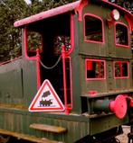 spoorwegen gebruikt verkeersbord trein spoorwegovergang, Ophalen of Verzenden, Gebruikt, Trein, Overige typen