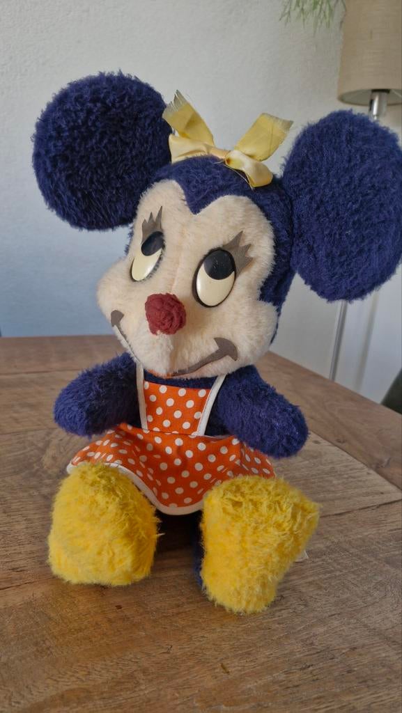 Vintage Minnie Mouse Knuffel - Disneyland Florida 1981, Verzamelen, Disney, Ophalen of Verzenden, Mickey Mouse, Gebruikt, Knuffel