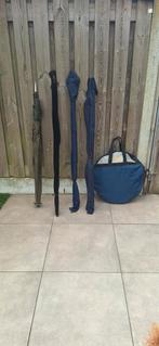 Feederset, 4 hengels + leefnetten + paraplu, Ophalen