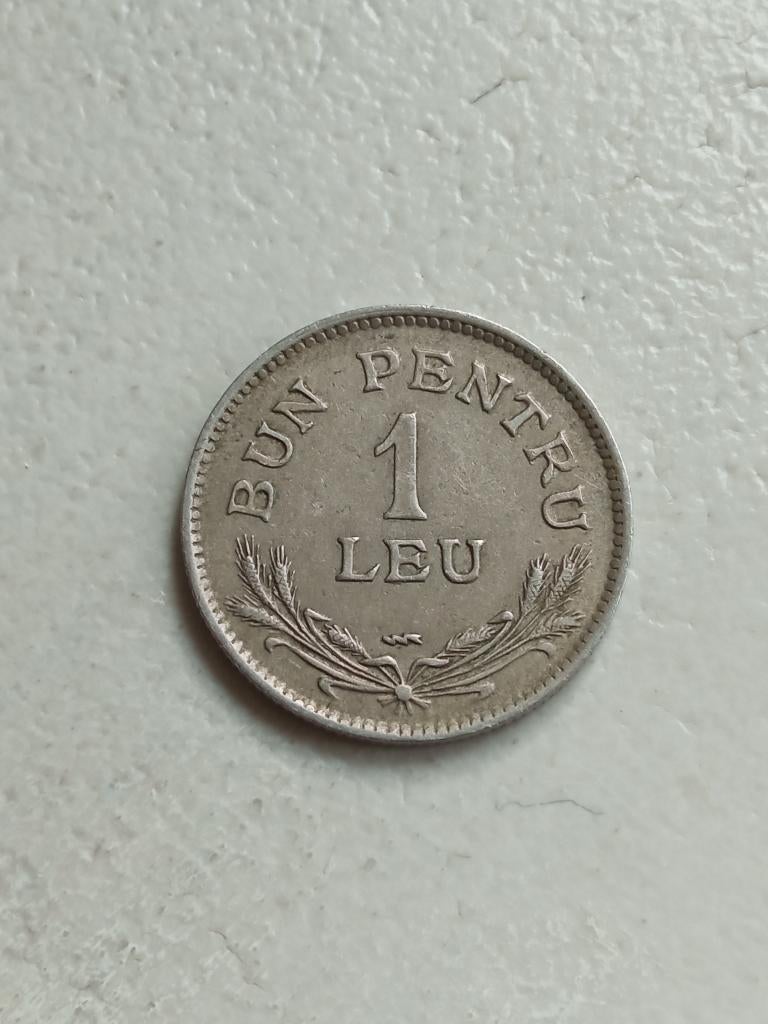 Roemenië 1 leu 1924., Postzegels en Munten, Ophalen of Verzenden, Overige landen, Losse munt