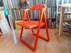 rood kunststof klapstoel jaren 70 design vintage retro 1970s, Huis en Inrichting, Stoelen, Kunststof, Gebruikt, Curver, ?