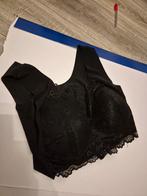 Zwarte Kanten onzichtbate BH met Voorsluiting, Onbekend, Ophalen of Verzenden, Zwart, BH