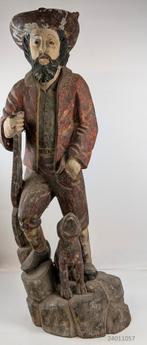 Tiroolse jager met zijn hond, Antiek en Kunst, Kunst | Beelden en Houtsnijwerken, Ophalen