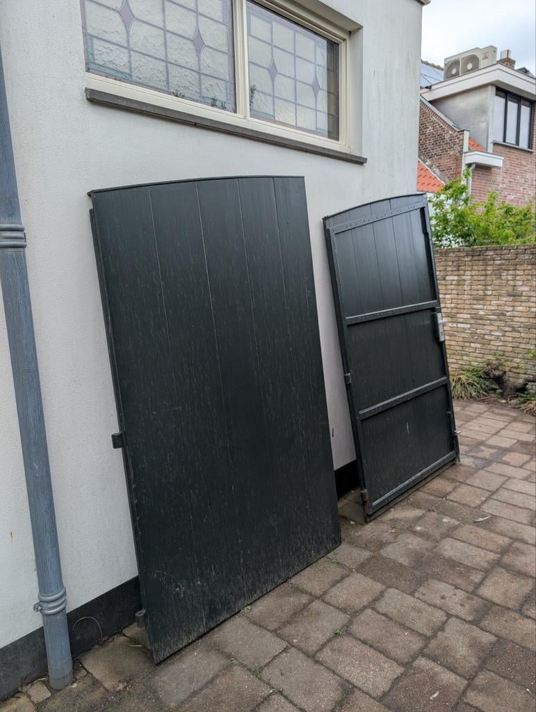 Poort in goede staat - Ideaal voor tuin of oprit, Tuin en Terras, Ophalen, Gebruikt, 100 tot 150 cm, Draaipoort