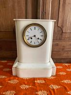 Pendule klok wit marmer, Antiek en Kunst, Ophalen
