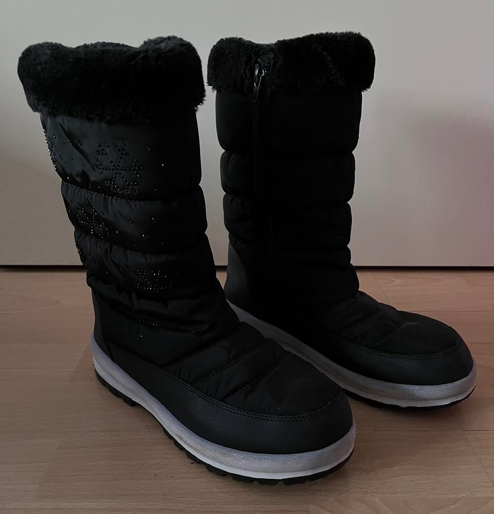 Snowboots maat 38, Zwart, Snowboots, Ophalen of Verzenden, Zo goed als nieuw