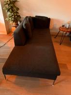 Luxe donkergrijze design chaise longue - B&B Italia stijl, Ophalen, Gebruikt, 125 tot 150 cm, Driepersoons
