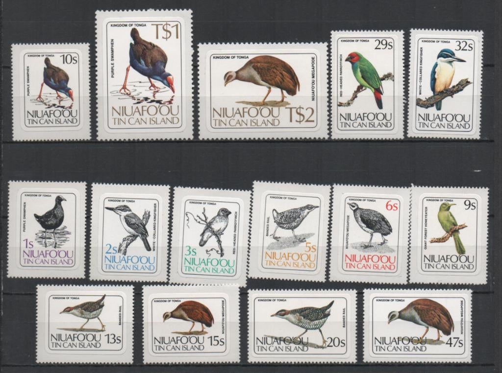 B296 Niuafo'ou 27/41 postfris Vogels, Verzenden, Postfris, Dier of Natuur