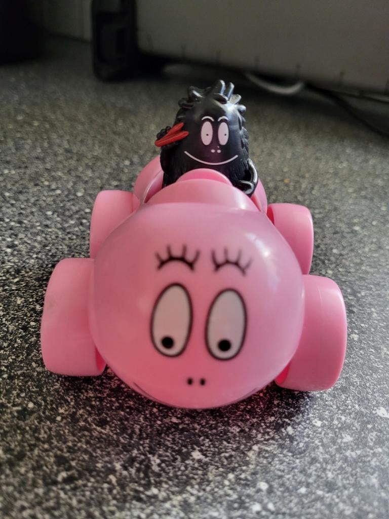 Vintage Barbapapa auto met Barbabob figuur (2010), Ophalen of Verzenden, Gebruikt