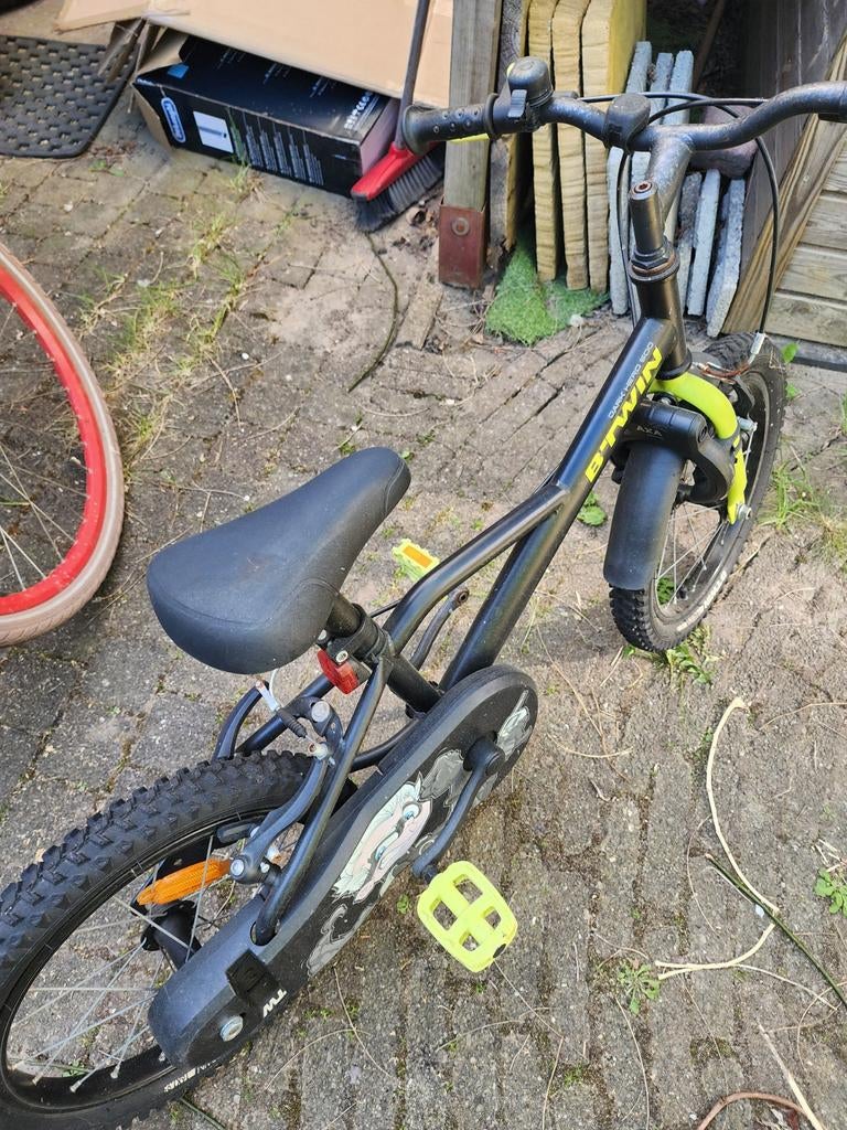 B'Twin kinderfiets 16 inch - Gebruikt, Ophalen, Gebruikt, 16 tot 20 inch
