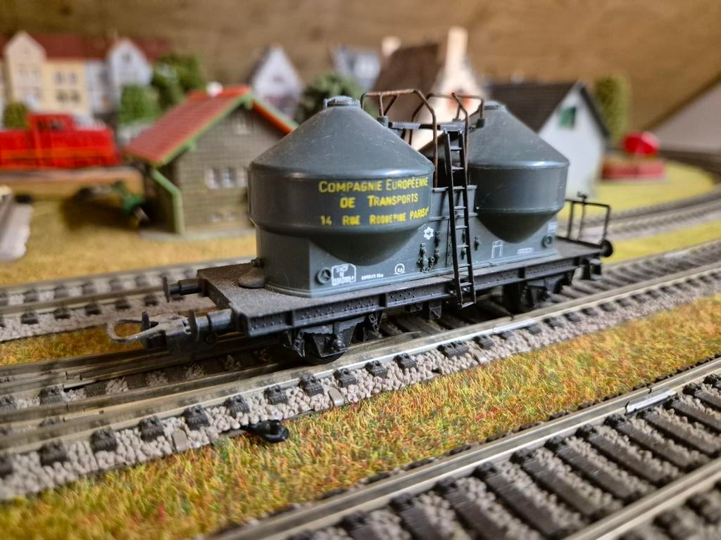 Lima H0 dubbele silowagen SNCF, Ophalen of Verzenden, Gebruikt, Wagon, Lima