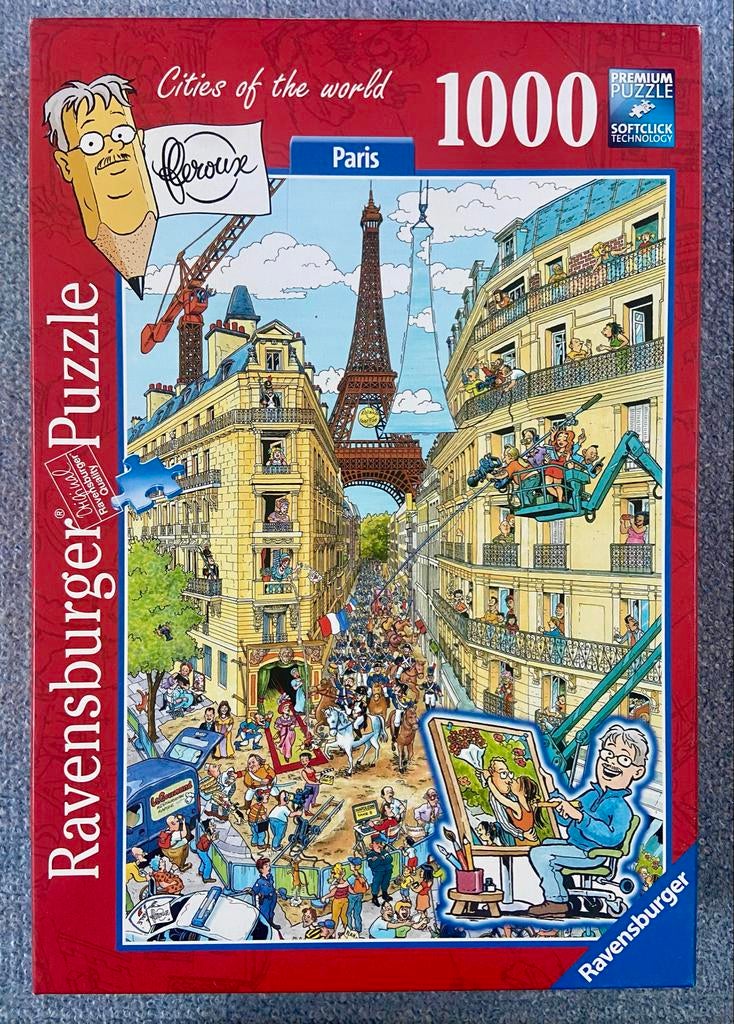Ravensburger Legpuzzel 1000 stukjes - Cities of the World Pa, Ophalen of Verzenden, 500 t/m 1500 stukjes, Zo goed als nieuw, Legpuzzel