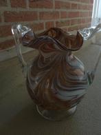 Zeldzame mooie glazen handwerk vaas, Ophalen of Verzenden