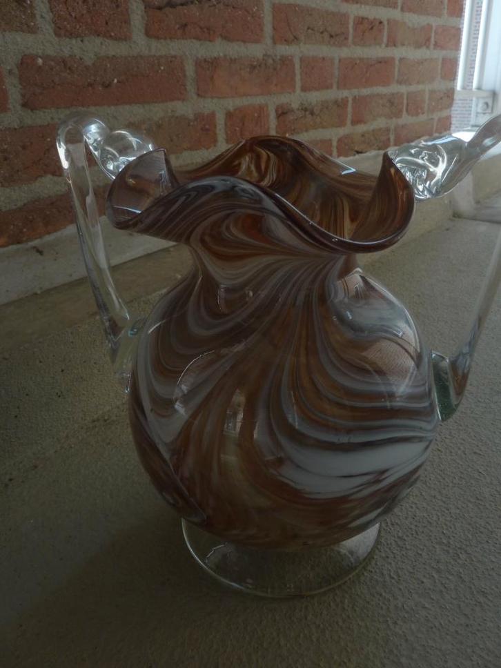 Zeldzame mooie glazen handwerk vaas, Antiek en Kunst, Antiek | Vazen, Ophalen of Verzenden