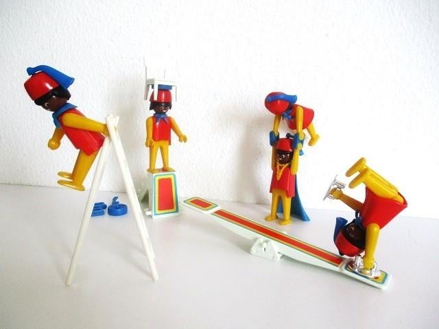 playmobil circus acrobaten 3512 vintage, Ophalen of Verzenden, Gebruikt, Complete set