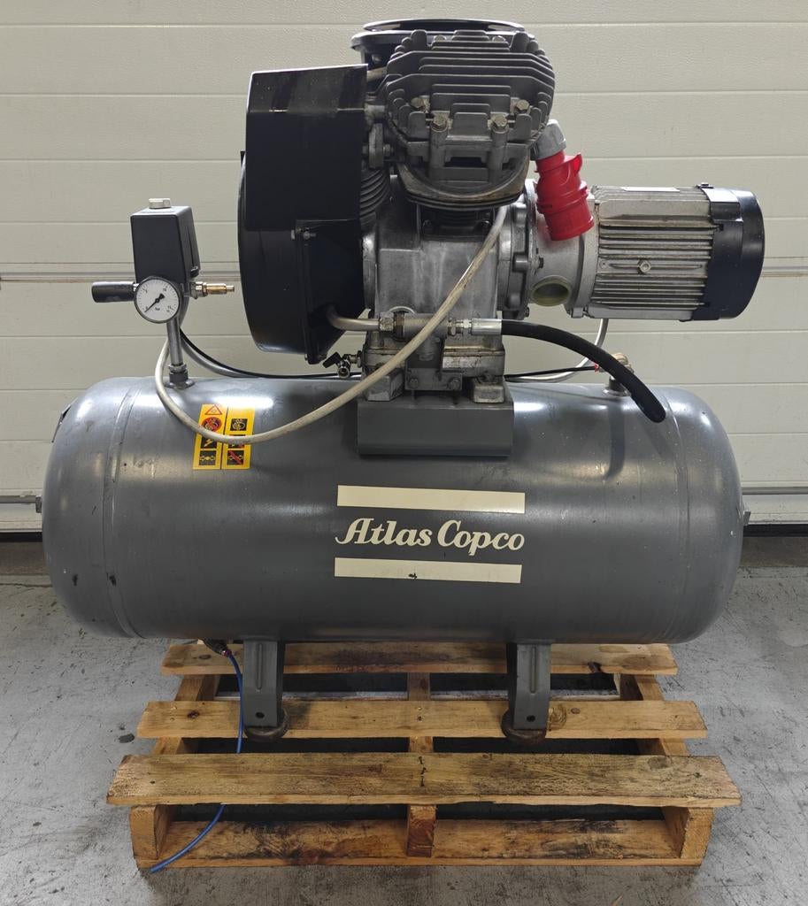 Atlas Copco LT5 Zuigercompressor - 400volt, 100 liter of meer, Ophalen of Verzenden, Gebruikt
