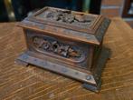 Antieke vintage handgesneden houten sieradendoos Zwarte Woud, Antiek en Kunst, Ophalen of Verzenden