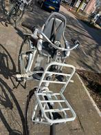 Witte Gazelle moederfiets met kinderzitje en voordrager, Fietsen en Brommers, Ophalen, Mandje, Gebruikt, Gazelle