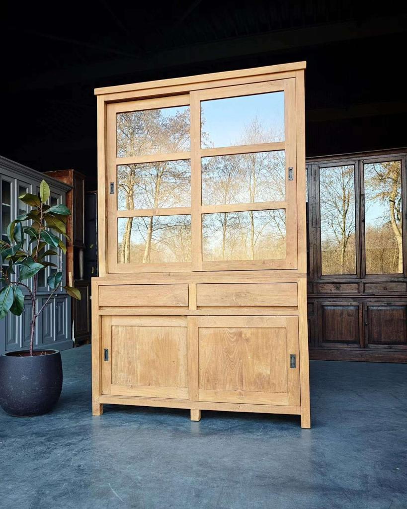 Smalle Buffetkast | Stoere Greeploze Servieskast Teak #2703