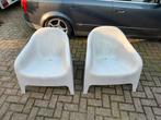 Ikea Skarpö kuipstoeltjes 2x beige, Kunststof, Gebruikt, Loungeset, Stoel