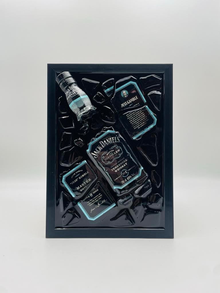 Jack Daniëls Master Distiller Flessen Kunstwerk, Ophalen of Verzenden