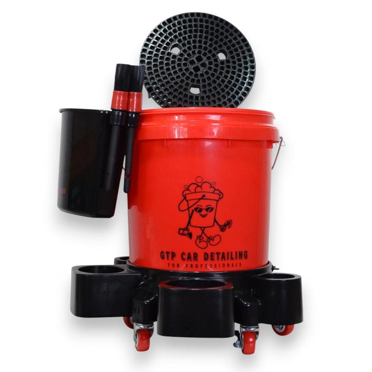 GTP Detailing Emmer met schroefdeksel en Dolly, Grid,kwasten, Auto diversen, Onderhoudsmiddelen, Ophalen of Verzenden