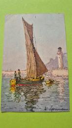 Ansichtkaart 1934 zeilboot, Ophalen of Verzenden, 1920 tot 1940, Gelopen, Overige thema's