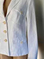 J269 Claudia Strater mt 38=M linnen jasje blazer colbert wit, Kleding | Dames, Maat 38/40 (M), Wit, Ophalen of Verzenden, Zo goed als nieuw