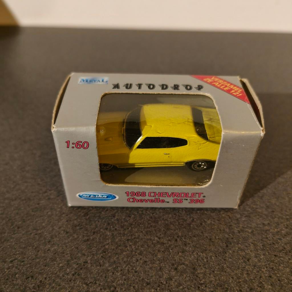 Metalen Autodrop 1968 Chevrolet Chevelle SS 396, Ophalen of Verzenden, Nieuw, Auto