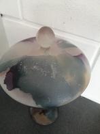 ANTIEKE PRACHTIGE OPELINE BONBON SCHAAL BONBONNIERE TOPSTAAT, Ophalen of Verzenden