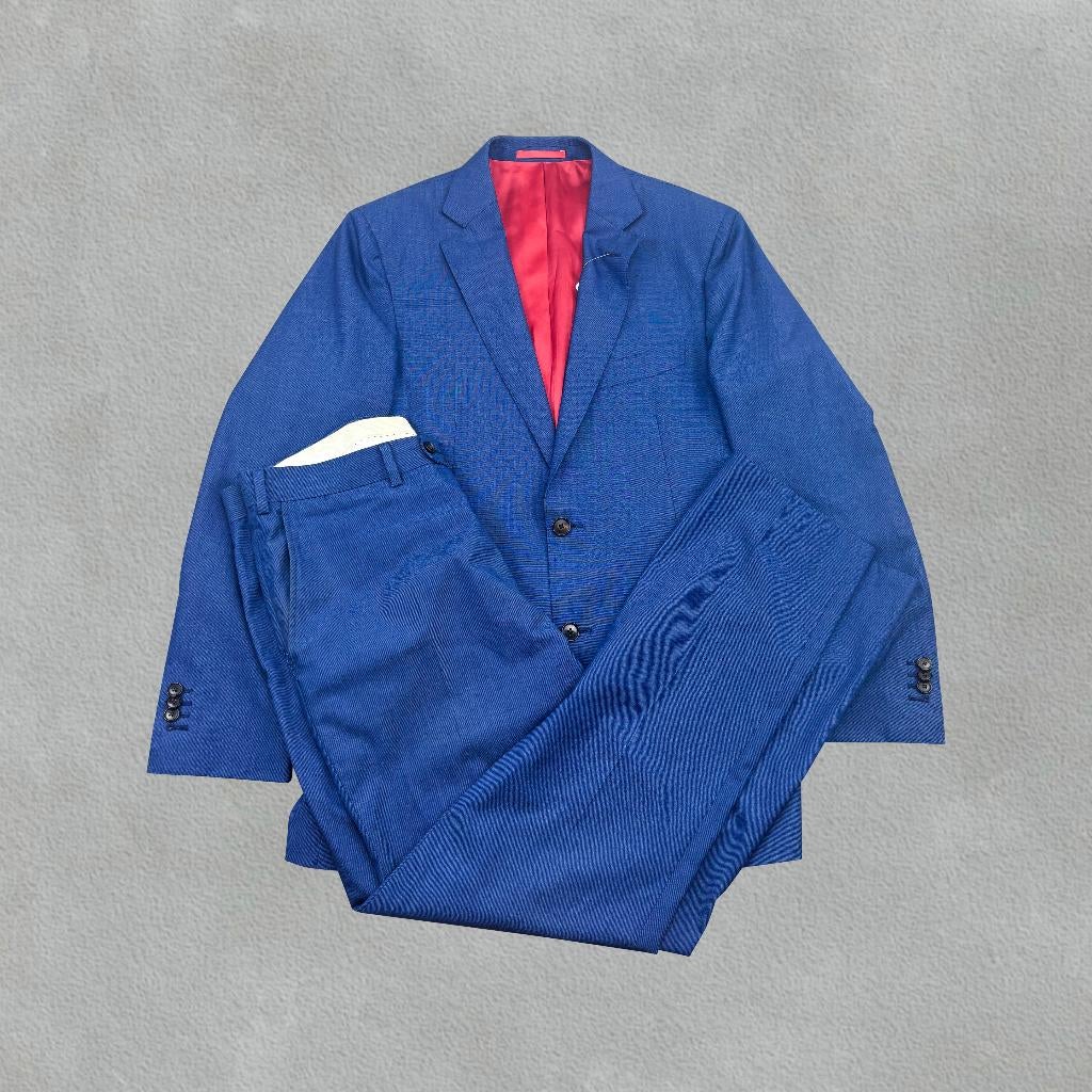 (1179) Blauw Suitsupply pak - Herenblazer 48 - Zeer goed, Ophalen of Verzenden, Zo goed als nieuw, Suitsupply, Maat 48/50 (M)