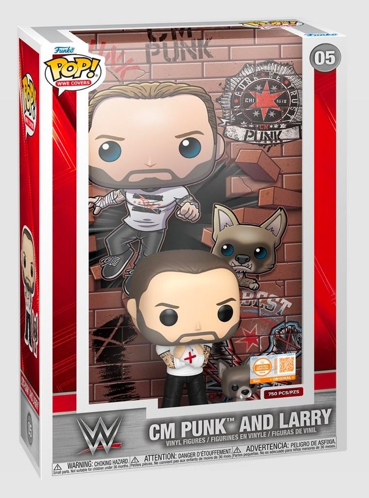 Funko pop WWE cover CM punk and larry grail 750pcs limited, Ophalen of Verzenden, Nieuw