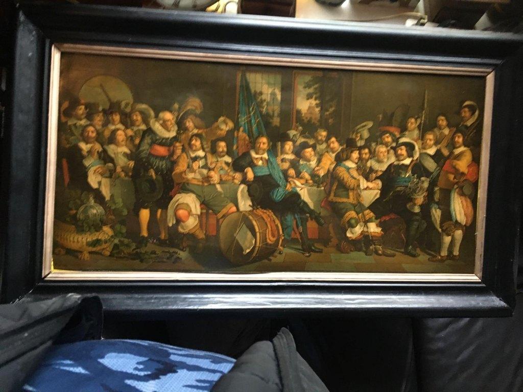 Chromolithography 1871 .Naar Bartholomeus van der Helst., Antiek en Kunst, Kunst | Schilderijen | Klassiek, Ophalen