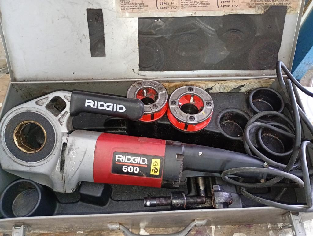 Ridgid 600 draad snijmachine, Ophalen of Verzenden, Gebruikt