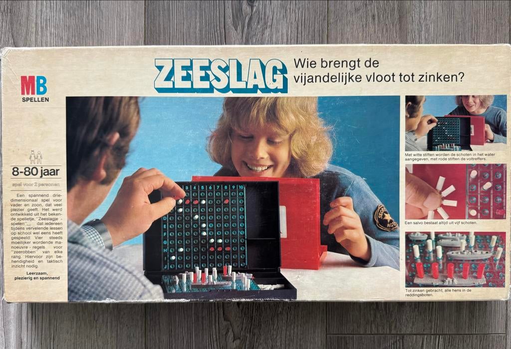 Zeeslag bordspel, Hobby en Vrije tijd, Gezelschapsspellen | Bordspellen, Een of twee spelers, Ophalen of Verzenden, Gebruikt