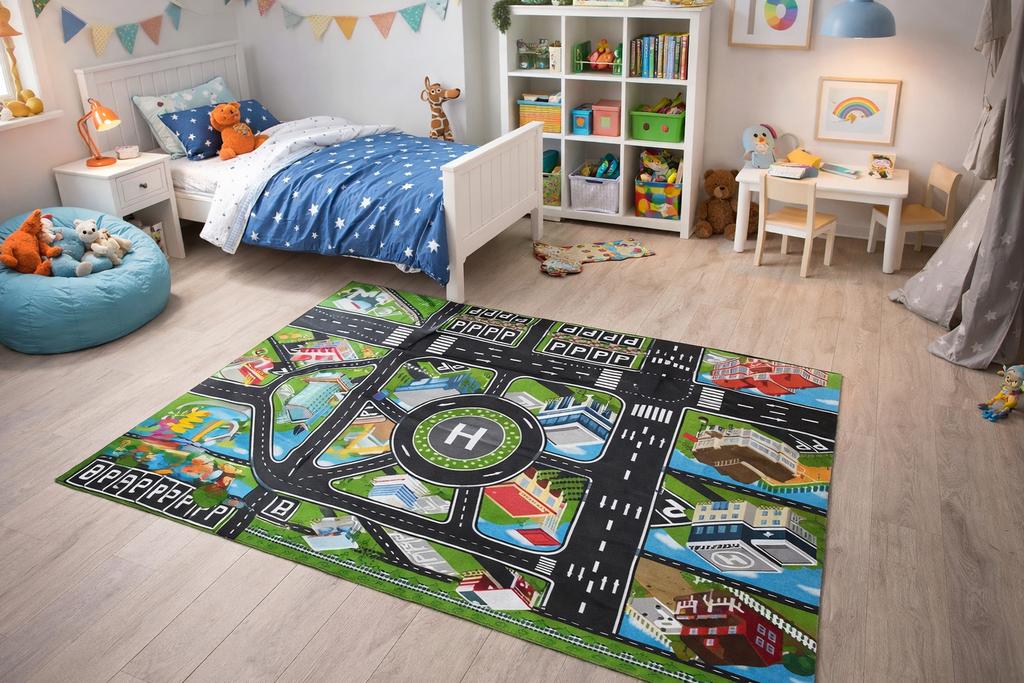Speelkleed Autoweg Stad 100x150 cm Kinderkamer (NIEUW), Kinderen en Baby's, Speelgoed | Speelkleden, Ophalen of Verzenden, Nieuw