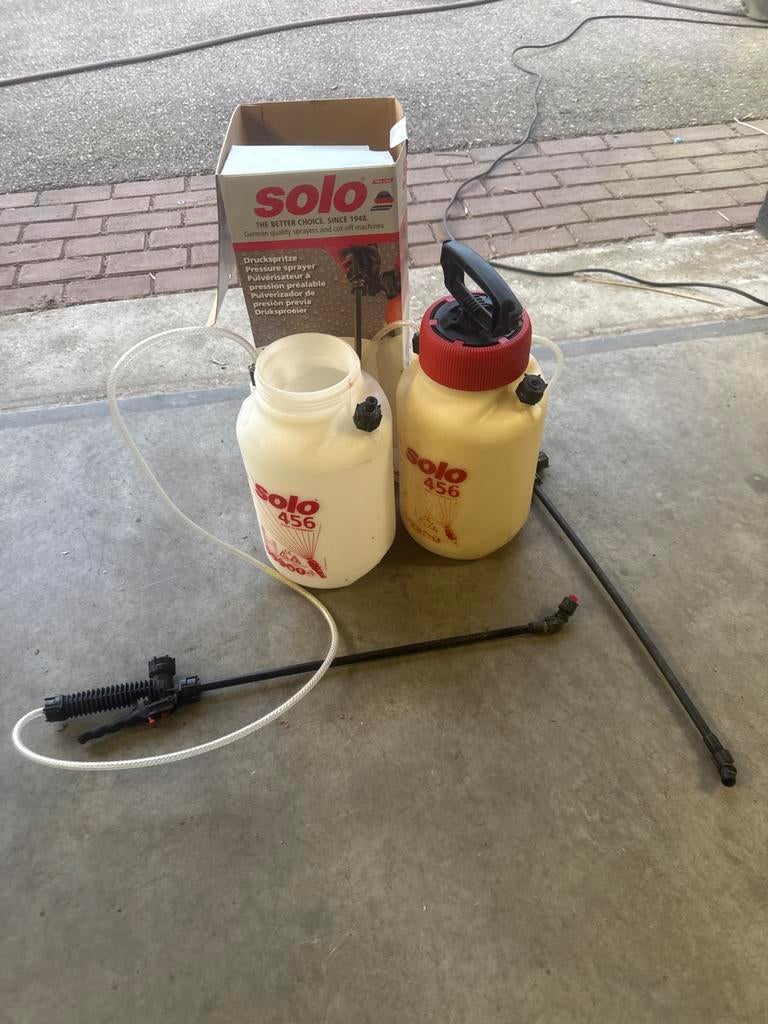 Solo 456 druksproeiers, 2 stuks, Tuin en Terras, Bestrijdingsmiddelen, Ophalen of Verzenden, Gebruikt, Overige soorten
