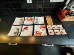 Sushi Servies van Bordy's 6 persoons, Ophalen of Verzenden, Zo goed als nieuw, Porselein, Overige stijlen
