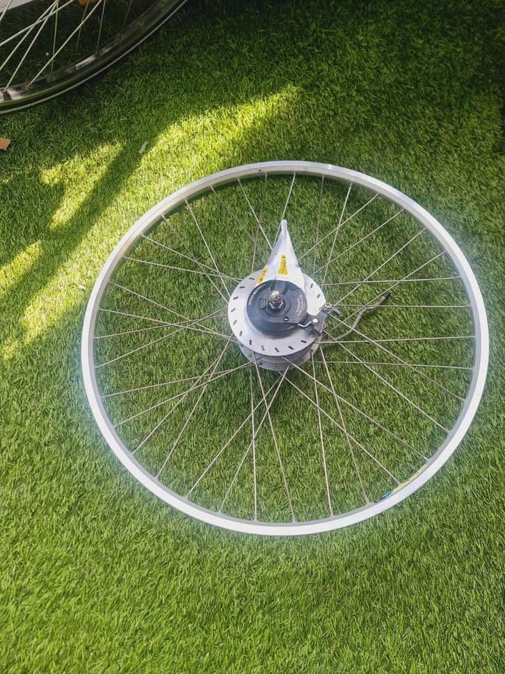 Gazelle elektrische fiets voorwielmotor - Gebruikt, Fietsen en Brommers, Fietsonderdelen, Gebruikt, Algemeen, Wiel, Ophalen of Verzenden