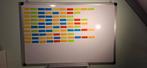 Magnetisch whiteboard 60x90cm met magnetische Strips, Verzenden, Nieuw, Whiteboard
