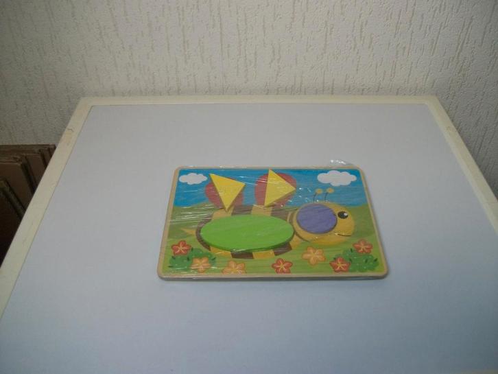 Puzzel Tweekanten Bij en Rups 7 delig, Kinderen en Baby's, Speelgoed | Houten speelgoed, Gebruikt, Ophalen of Verzenden