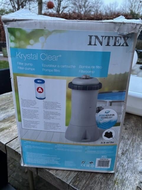 Intex Krystal Clear filterpomp zwembad, Tuin en Terras, Zwembad-toebehoren, Ophalen, Gebruikt, Filter