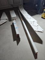 Rechtsdraaiende kwartslag trap 295cm vuren wit bouwpakket, Doe-het-zelf en Verbouw, Ophalen, Nieuw, 2 tot 4 meter