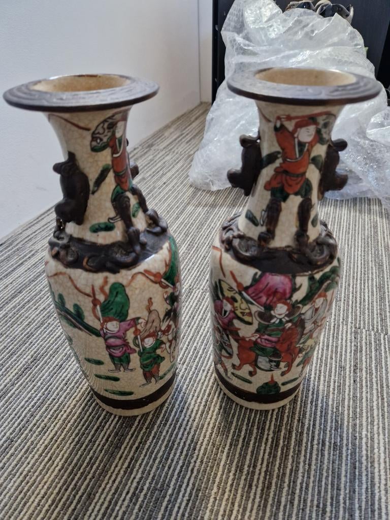 Antieke Chinese Vazen - Set van twee, Ophalen