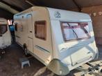Knaus Azur 450 TF, 2002, Goed onderhouden, vakantieklaar, Vast bed, Rondzit, Kachel, Particulier